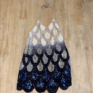 NBD Halter Sequin Dress